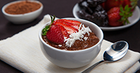 Chocolate Avocado Mousse Serving